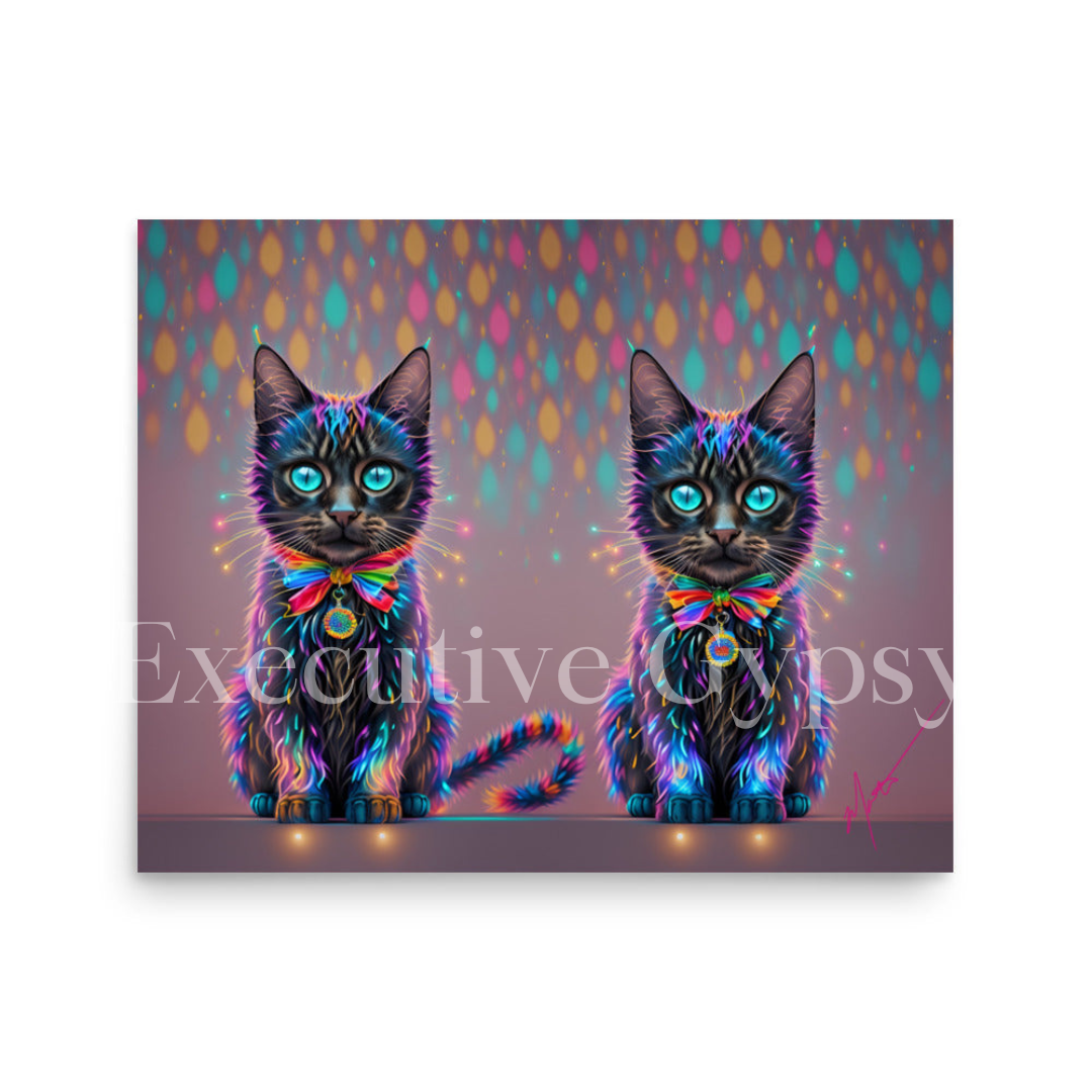 Fractal Kitties Print