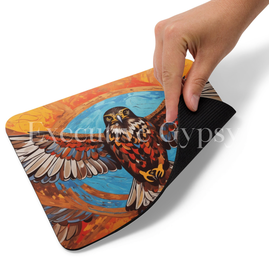 Rising Hawk Mouse pad