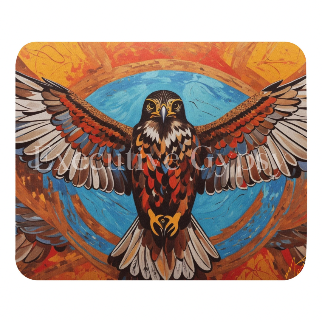 Rising Hawk Mouse pad