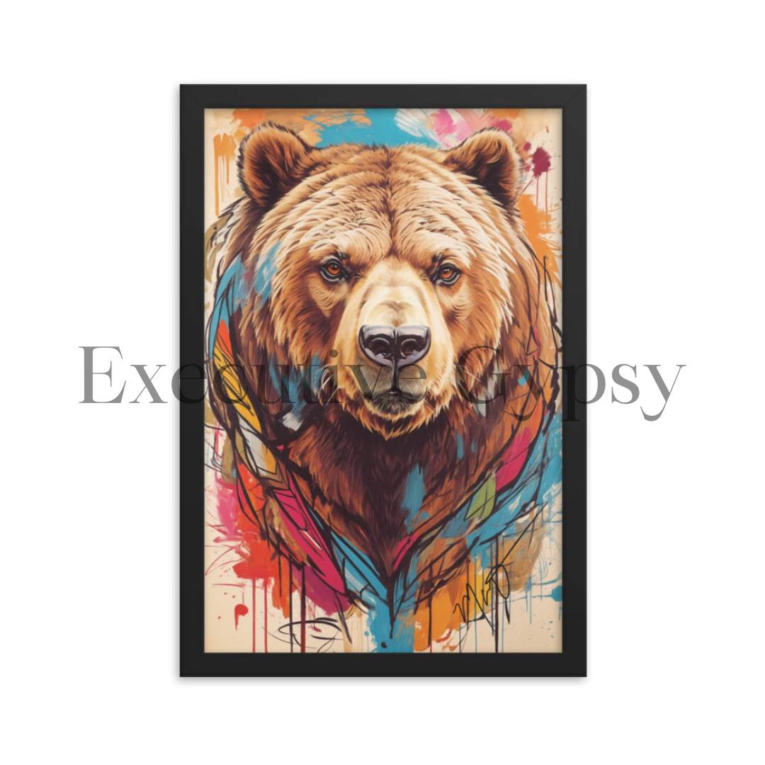 Bear Totem Framed Print