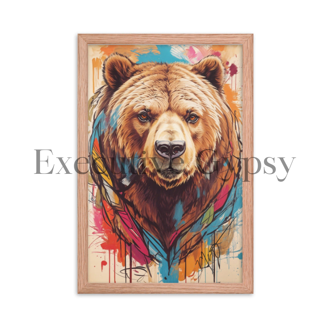 Bear Totem Framed Print