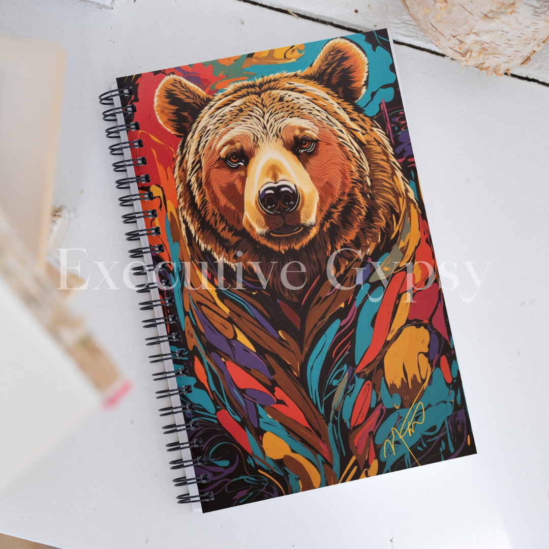 Color Bear Spiral notebook