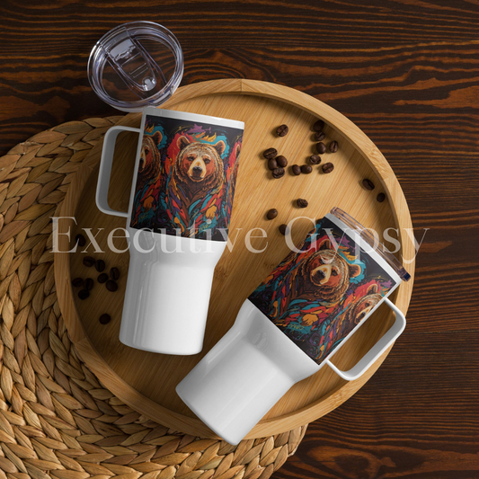 Color Bear Travel mug with a handle