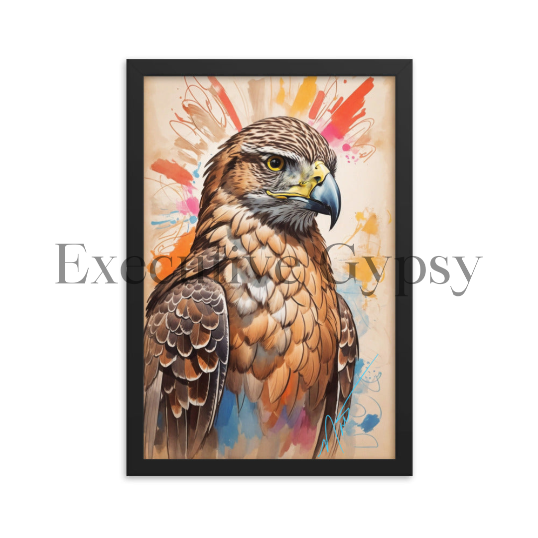 Hawk Medicine Framed Print