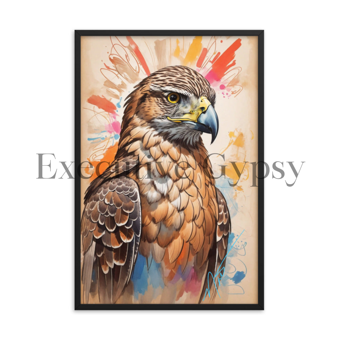 Hawk Medicine Framed Print