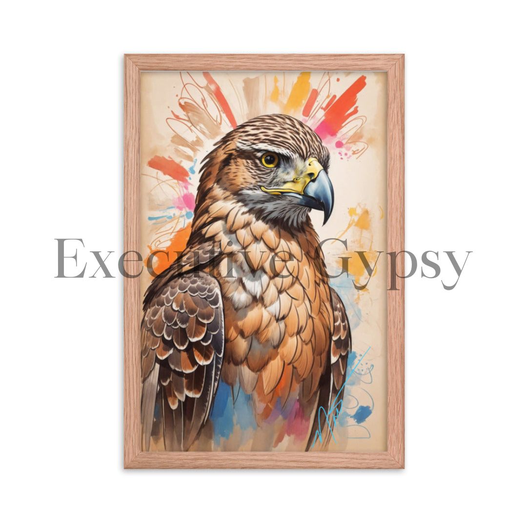 Hawk Medicine Framed Print