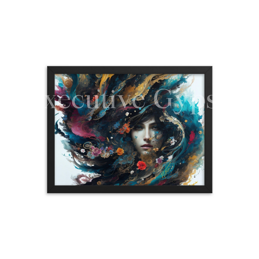 Floral Nebula Framed Print