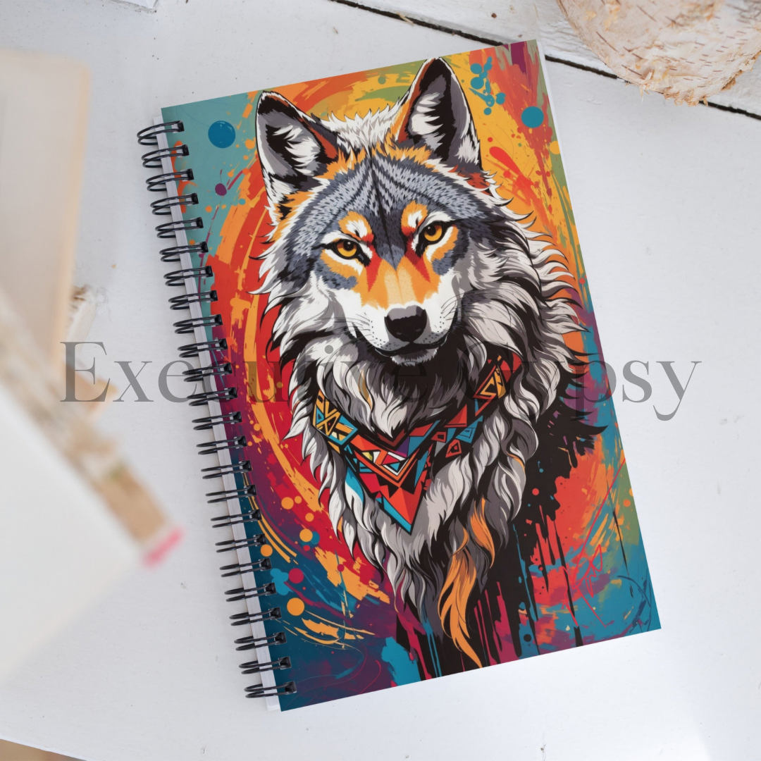 Wolf Tribe Spiral notebook