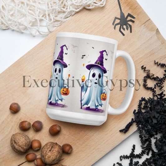 Ghoul White glossy mug