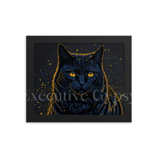 Magic Feline Framed print