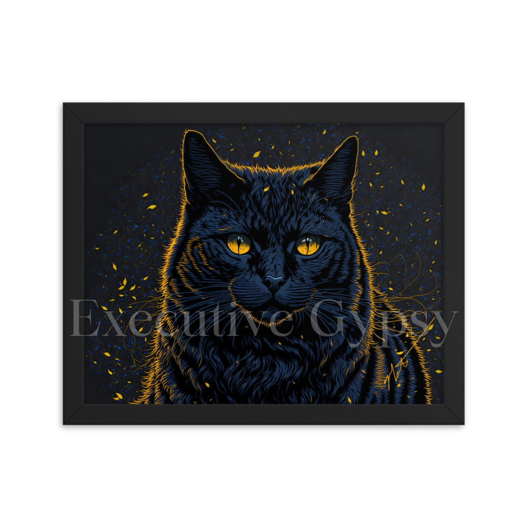 Magic Feline Framed print