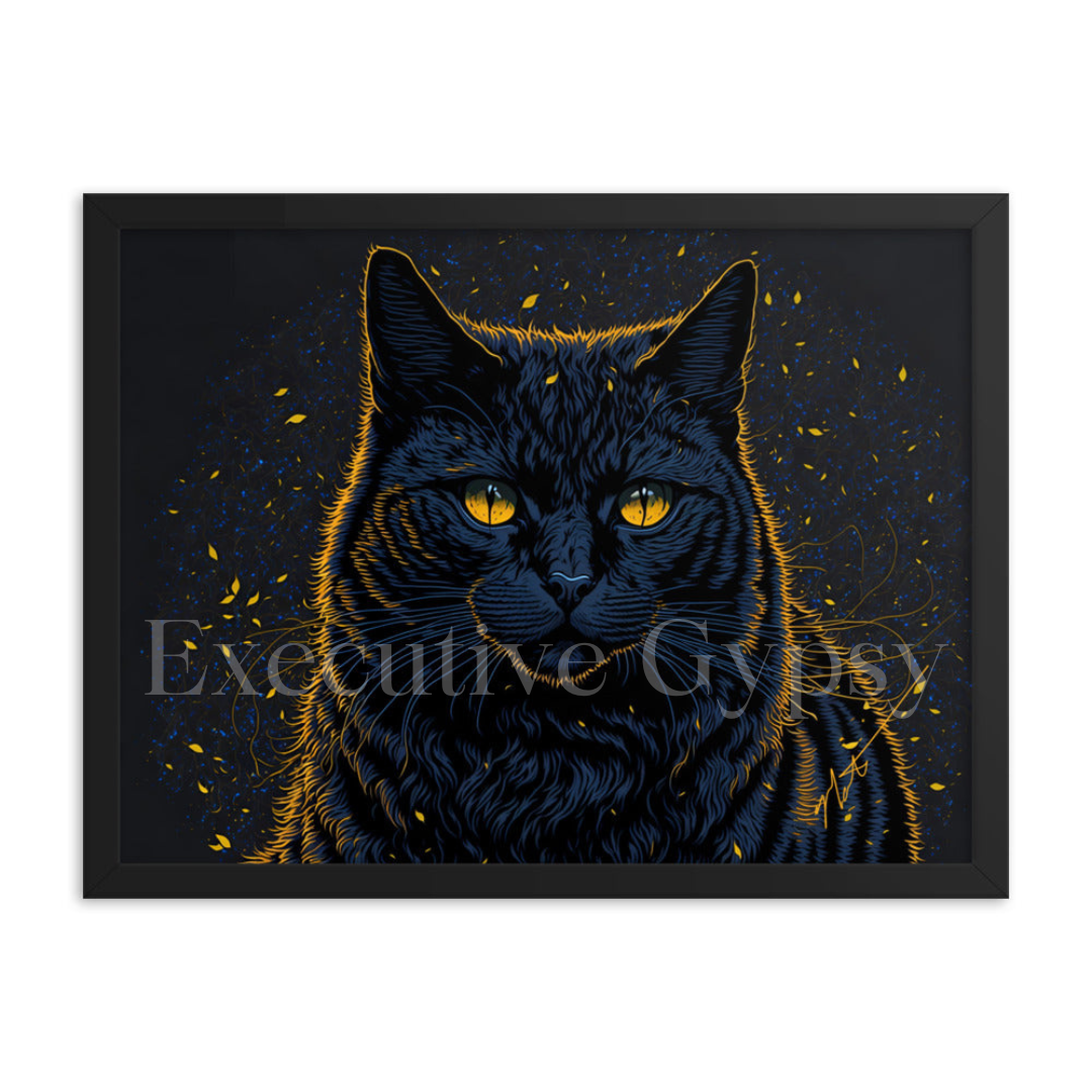 Magic Feline Framed print