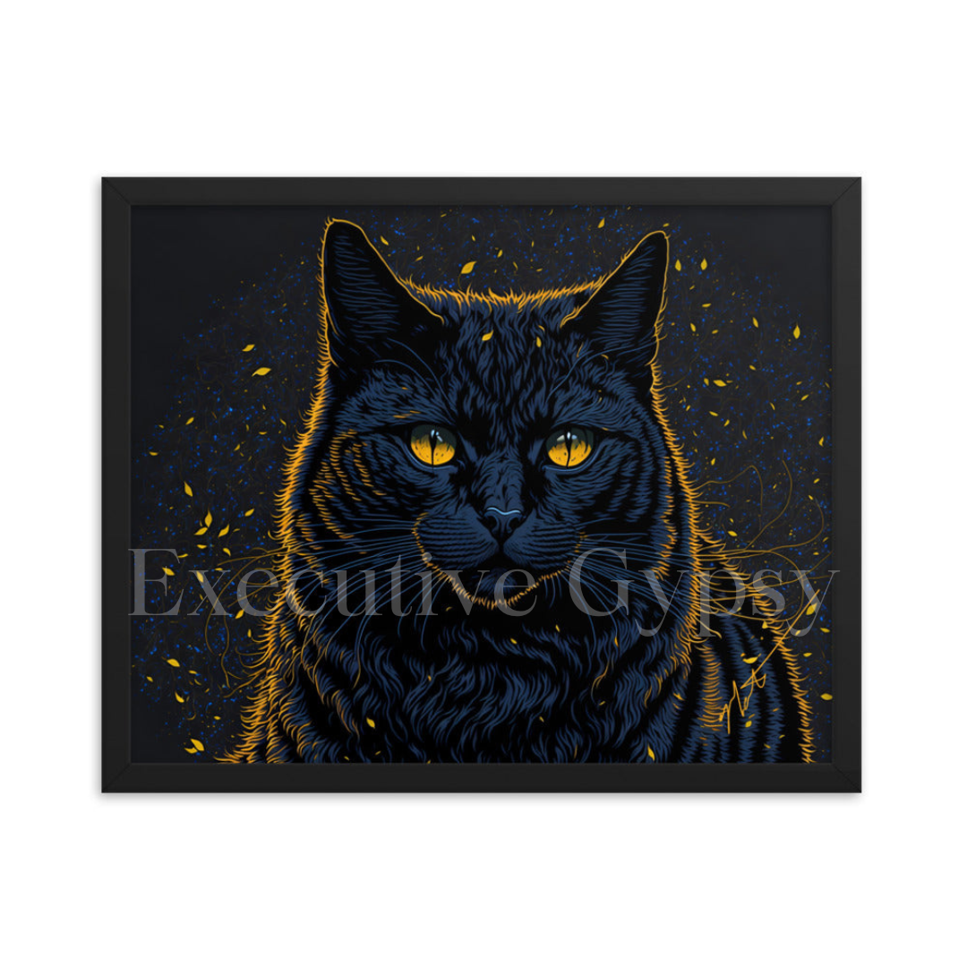 Magic Feline Framed print