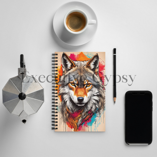 Wolf Totem Spiral notebook