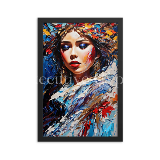 Biera The Queen of Winter Framed Print