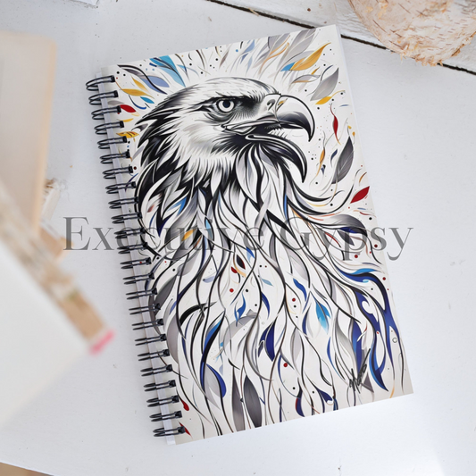 Eagle Sketch Spiral notebook