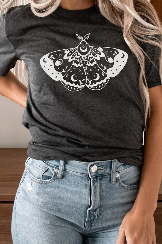 Ornamental Luna Moth Summer Night Graphic Tee