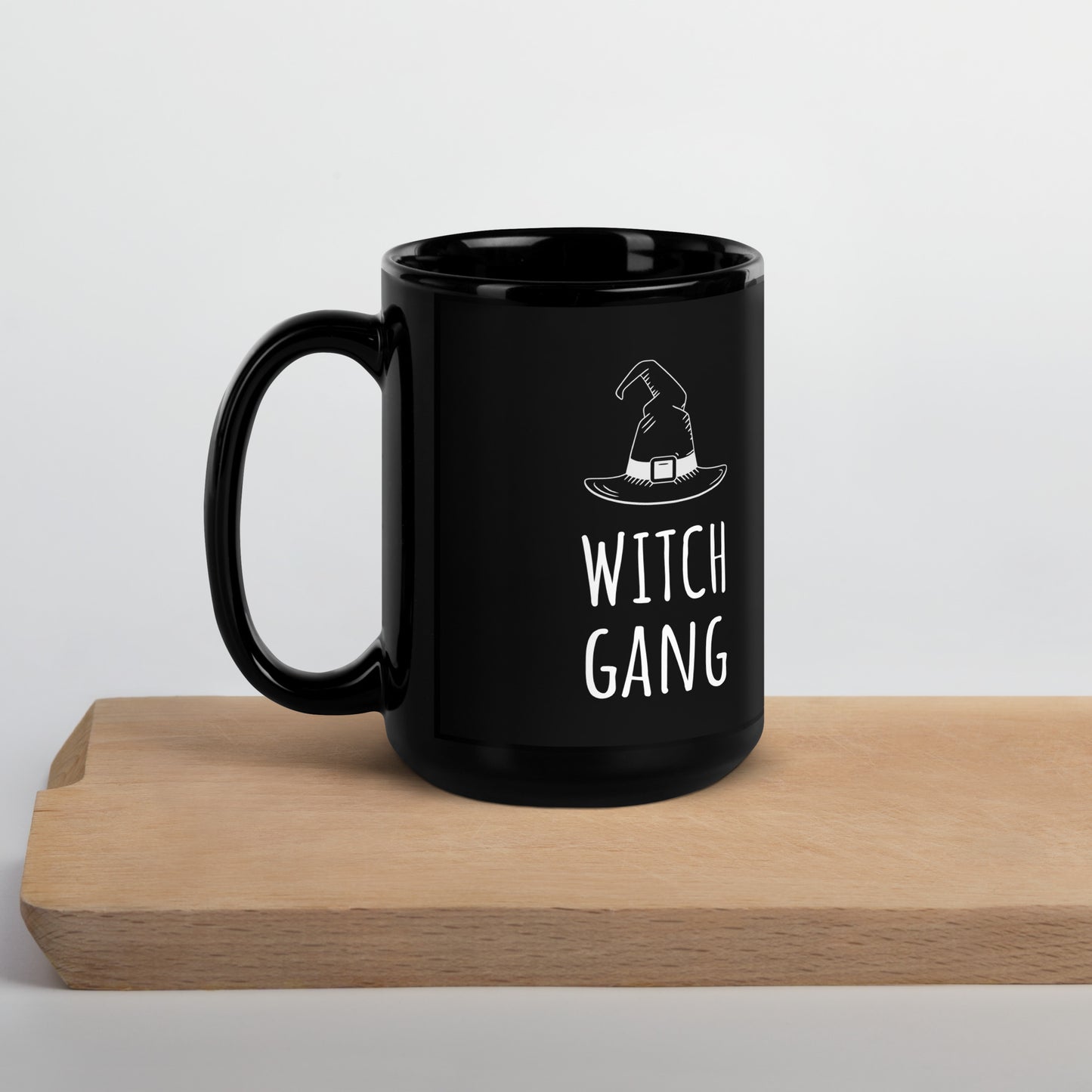 Witch Gang Black Glossy Mug