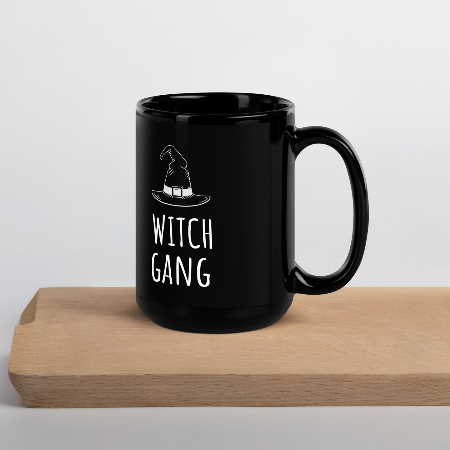 Witch Gang Black Glossy Mug