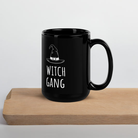 Witch Gang Black Glossy Mug