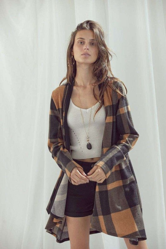 Plaid Cardigan