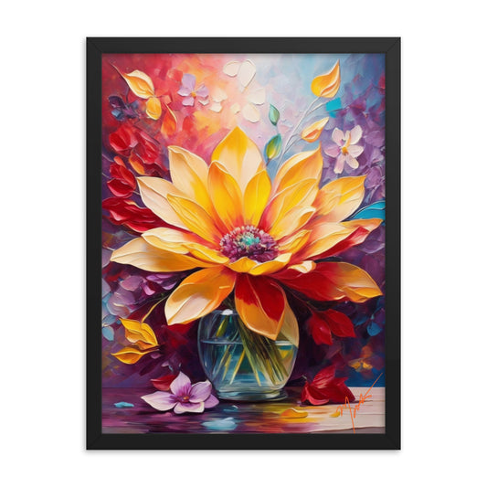 Flower Vase Framed Print