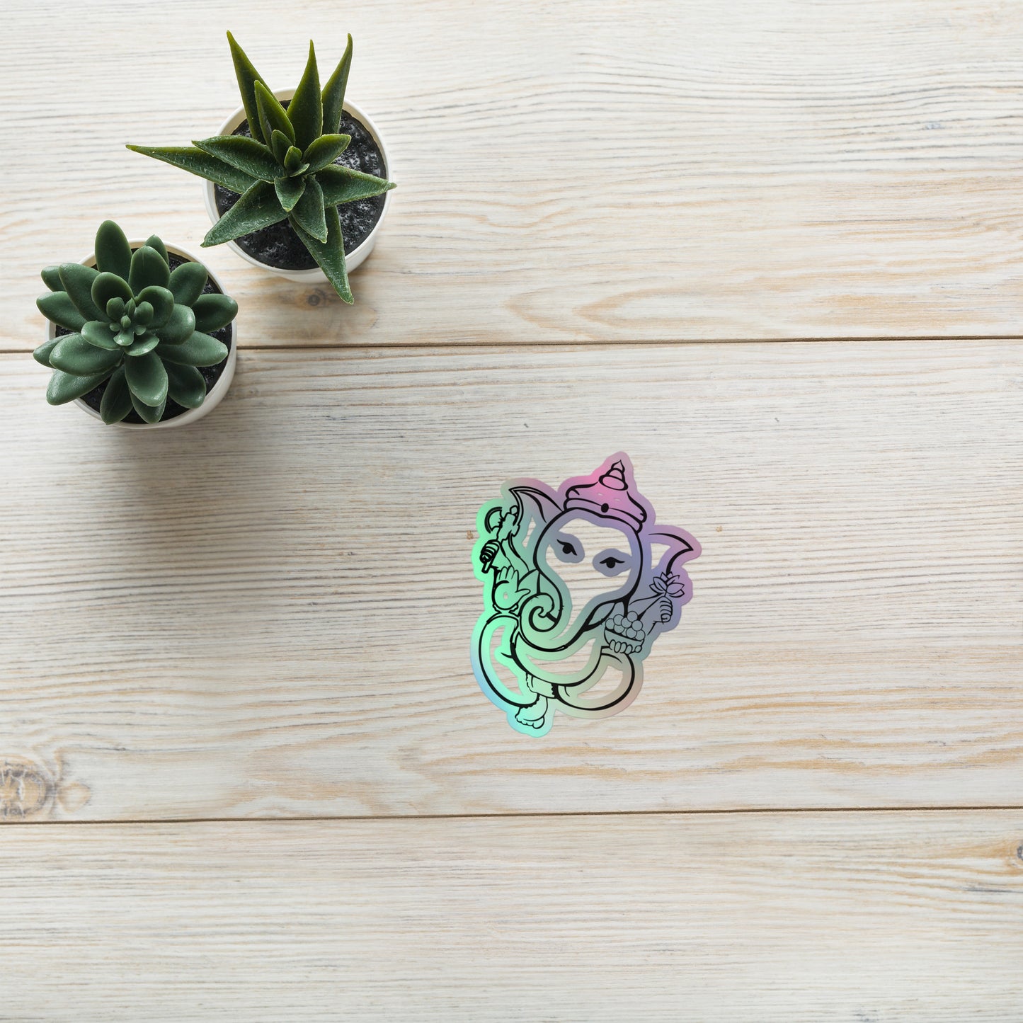 Ganesh Holographic sticker