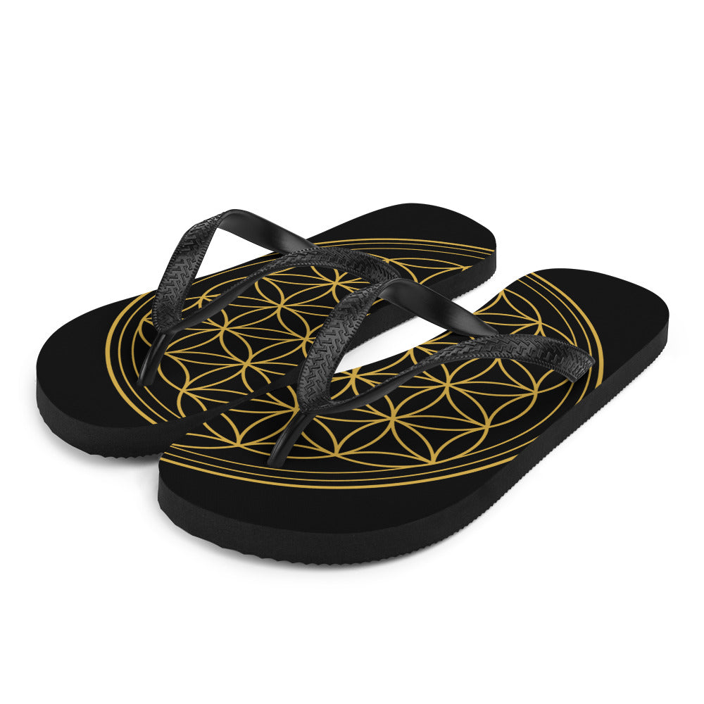 Flower of Life Flip-Flops