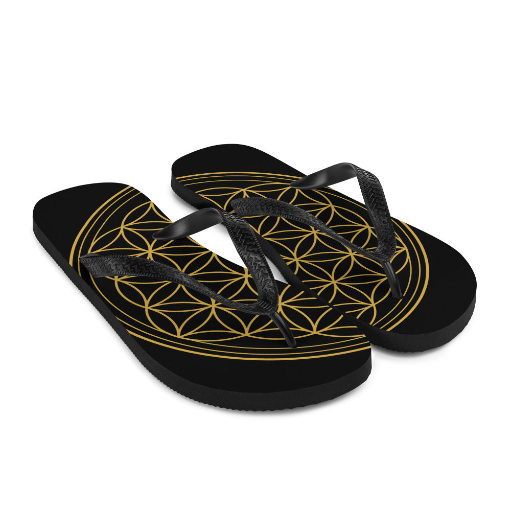 Flower of Life Flip-Flops