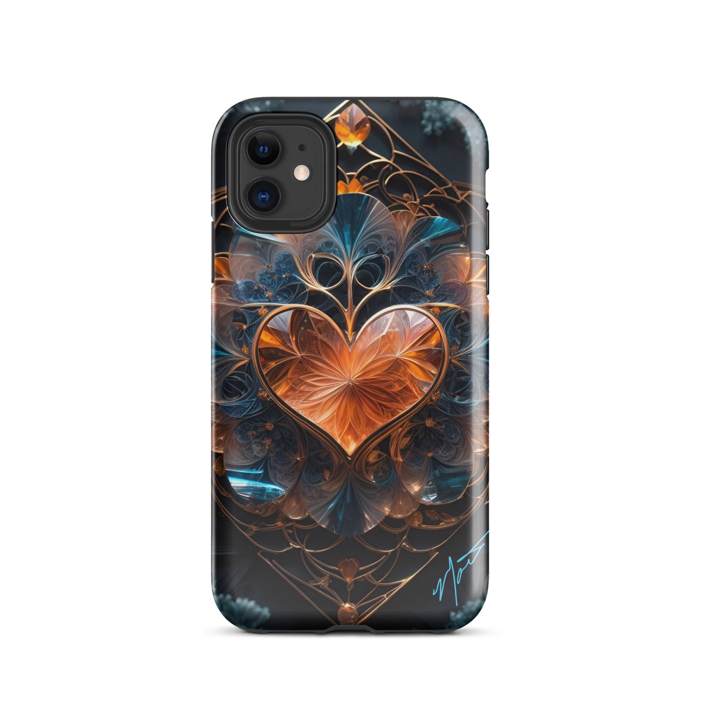 Glass Heart Tough Case for iPhone®