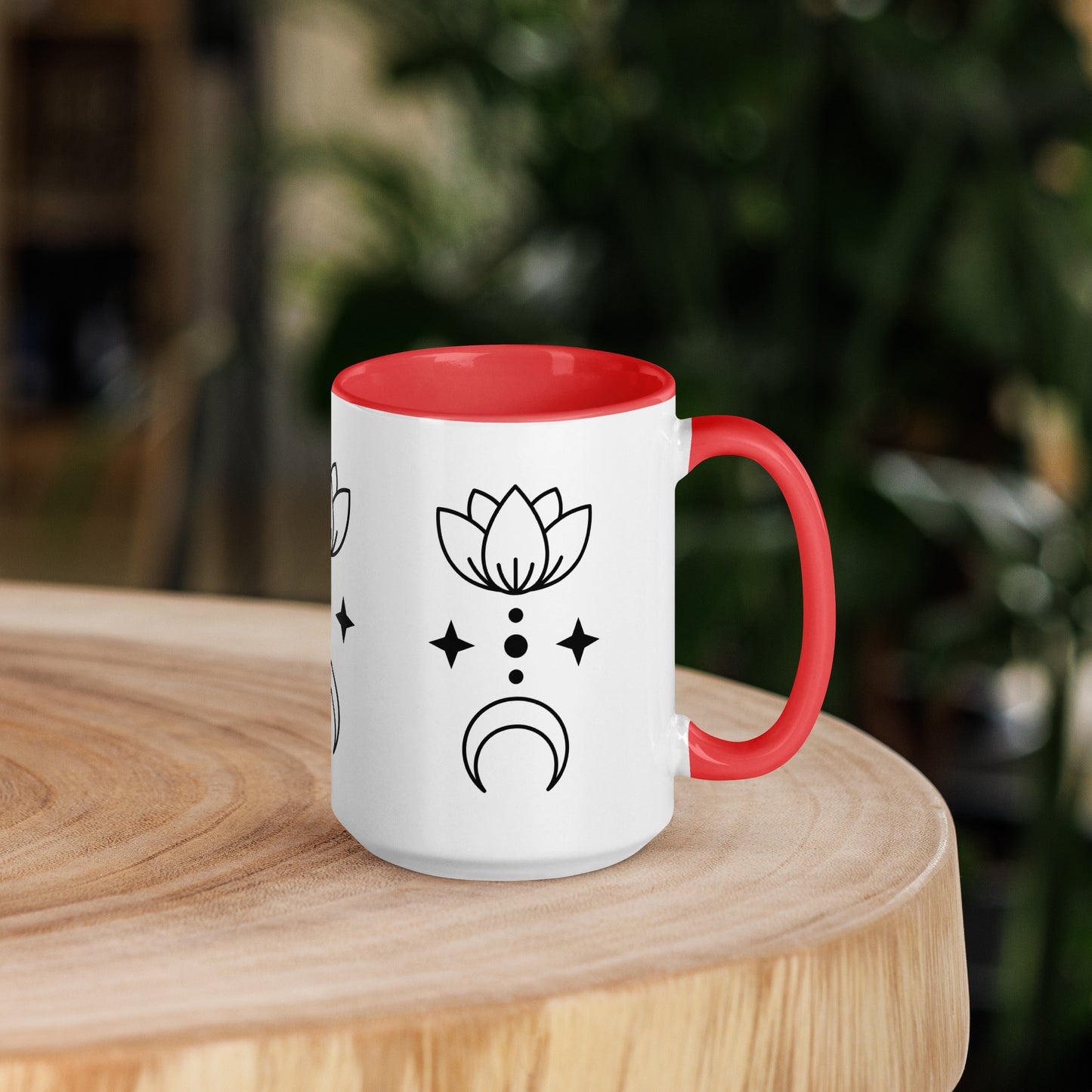 Lotus Moon Mug with Color Inside