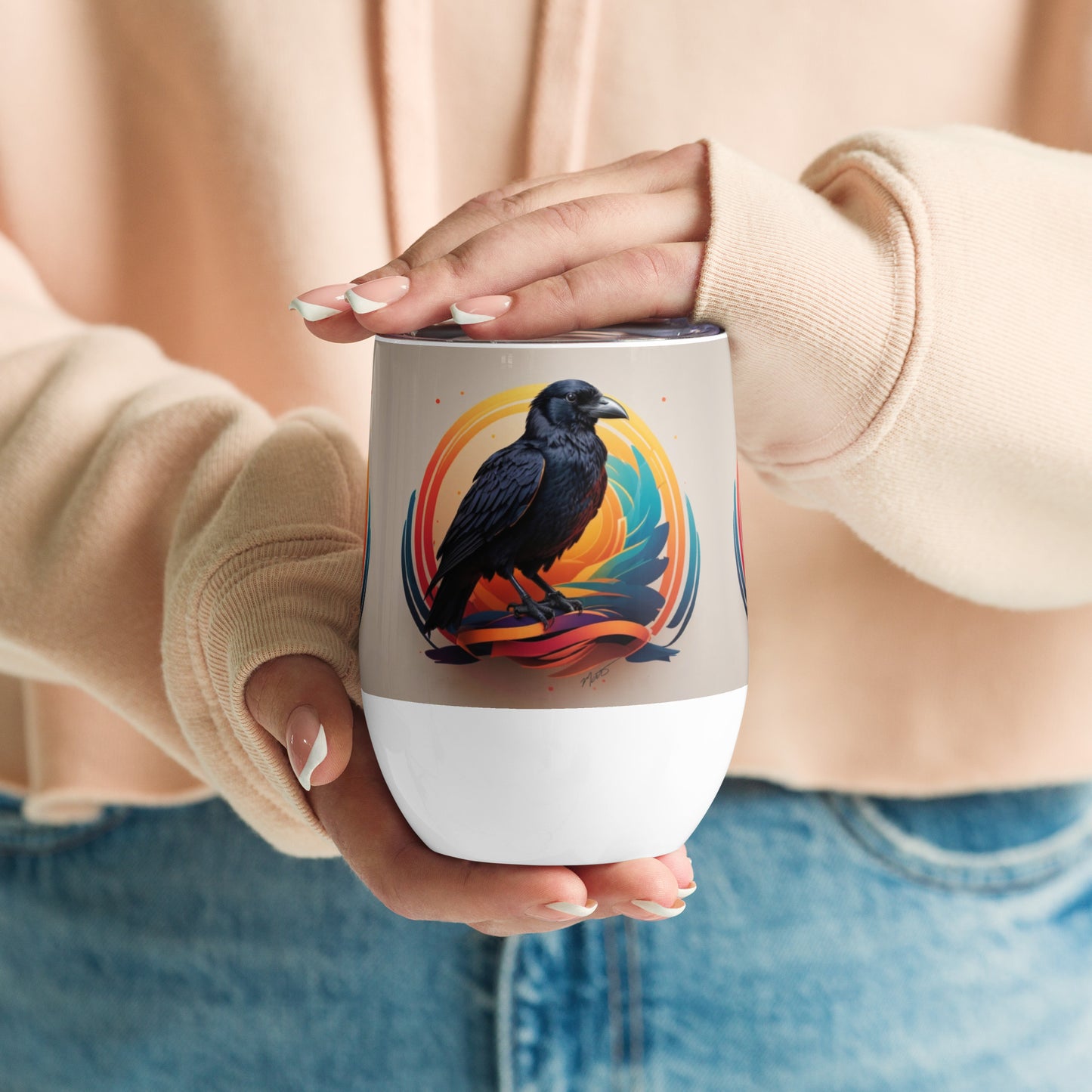 Raven Wine tumbler