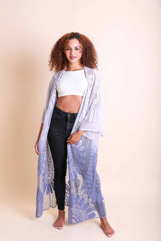 Ombre Bohemian Lace Kimono - Executive Gypsy