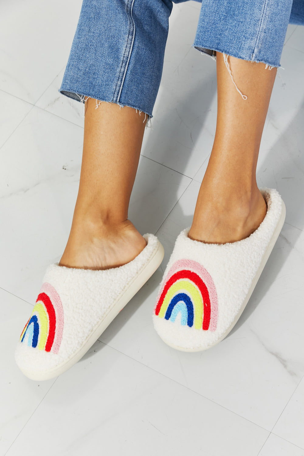 Rainbow Plush Slipper - Executive Gypsy