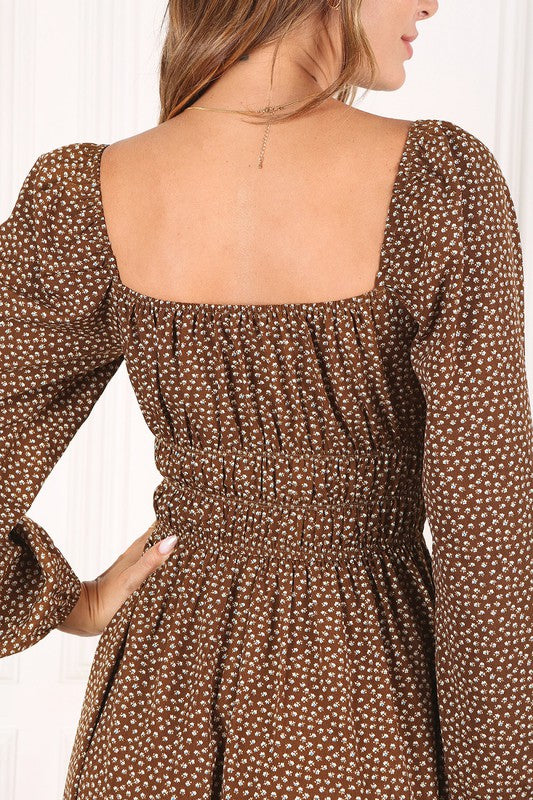 Square neck vintage puff dress - Executive Gypsy