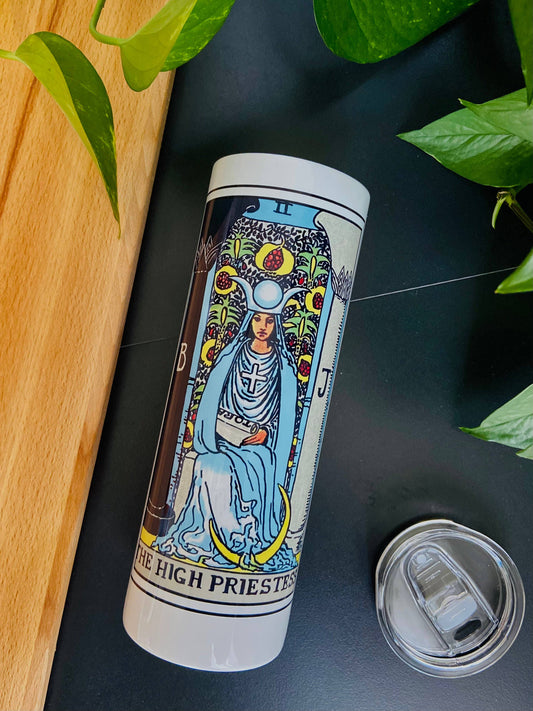 The High Priestess Tarot Card 20 oz Stainless Steel Tumbler