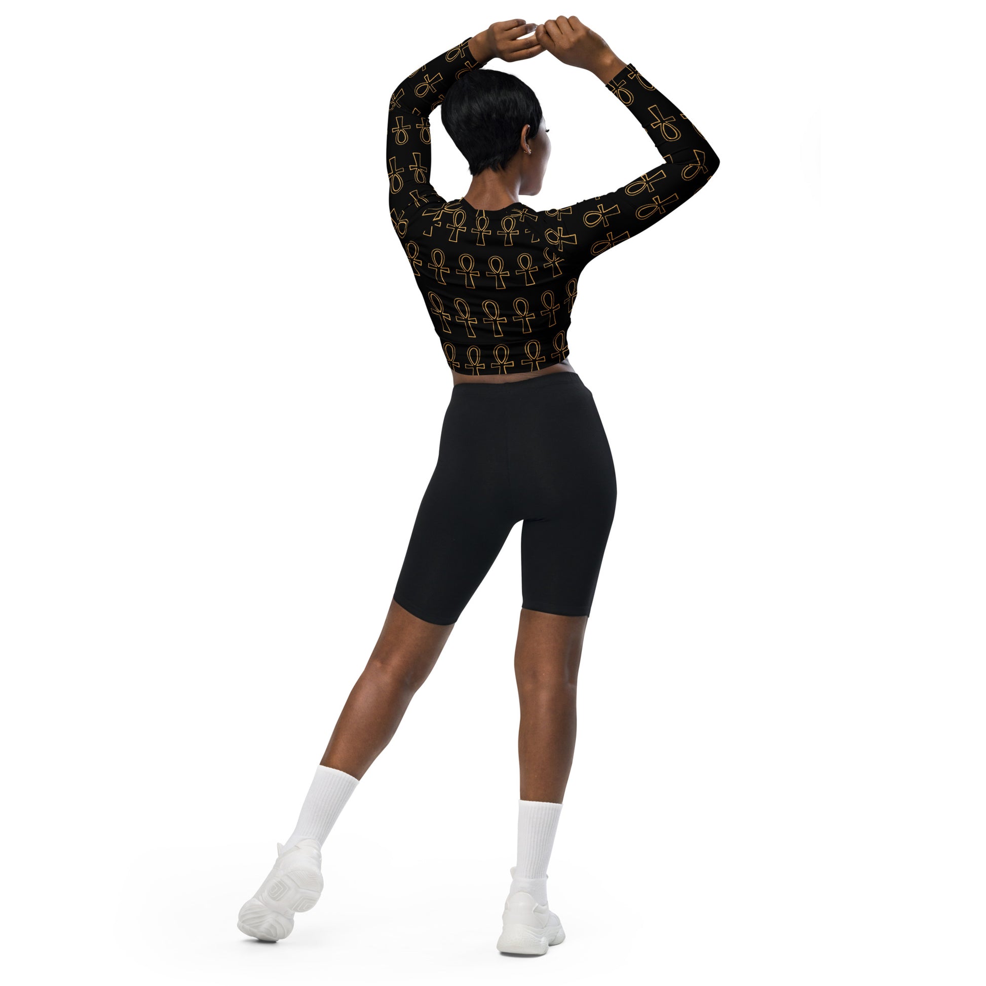 Ankh Recycled long-sleeve crop top - Executive Gypsy