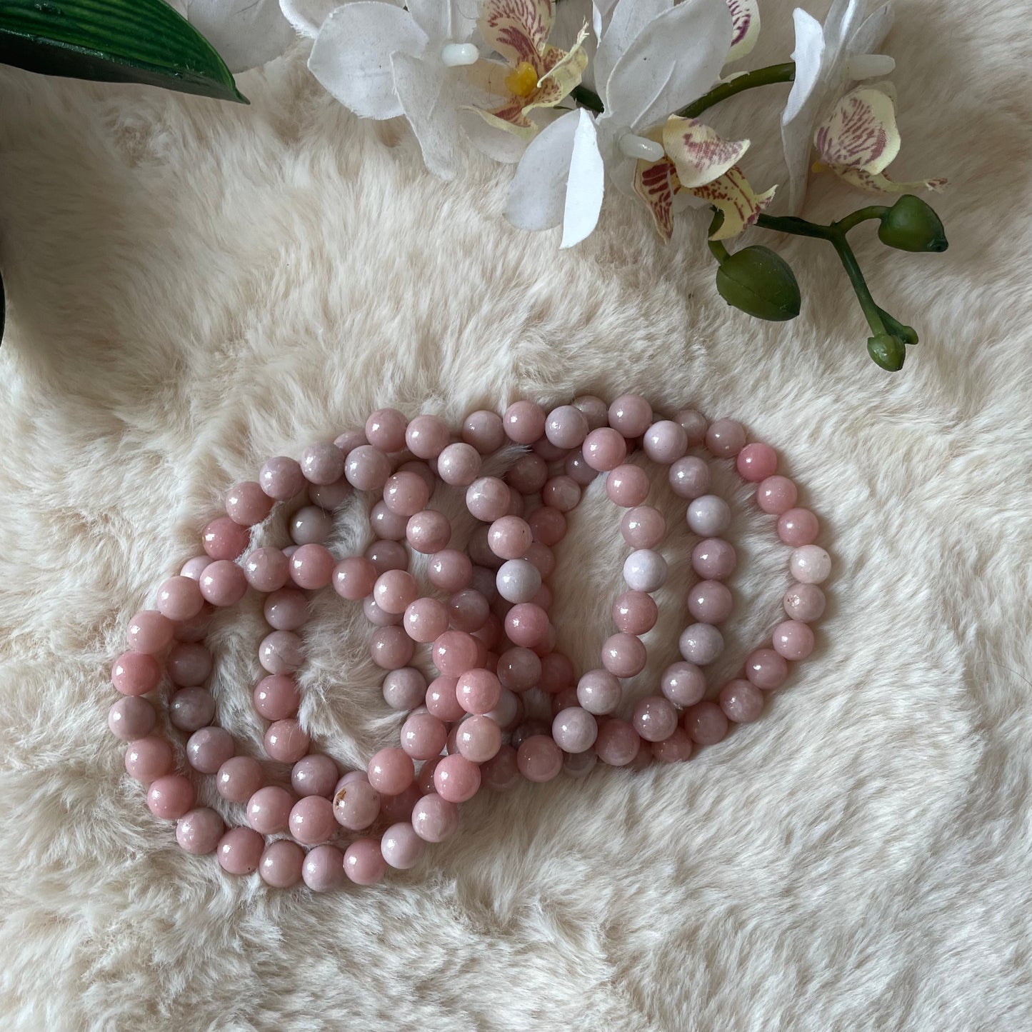 Pink Opal Stretch Bracelet