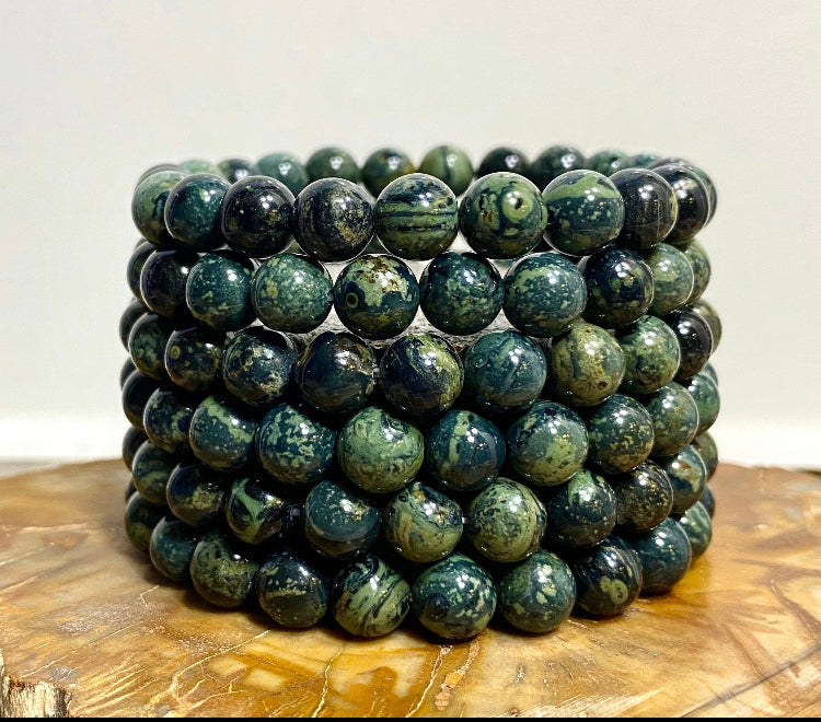 Kambaba Jasper Stretch Bracelet - Executive Gypsy