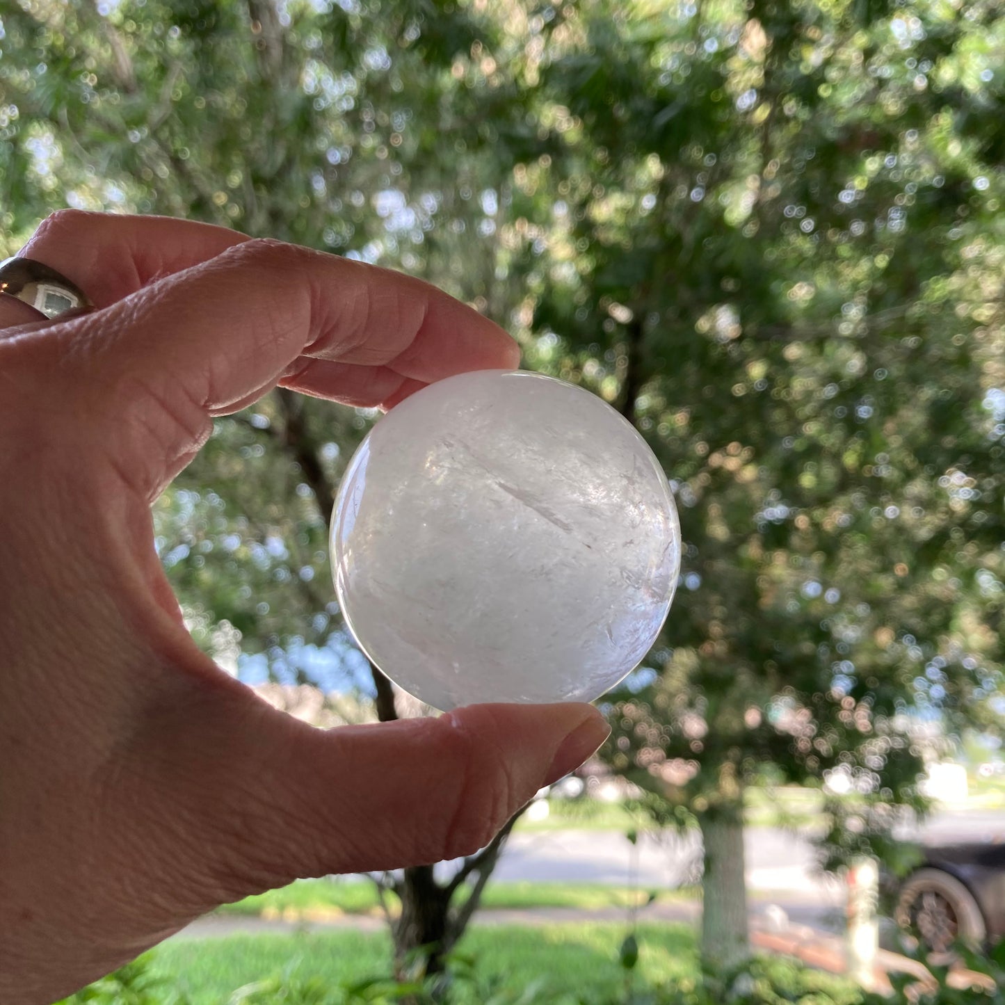 Clear Quartz Sphere - Executive Gypsy