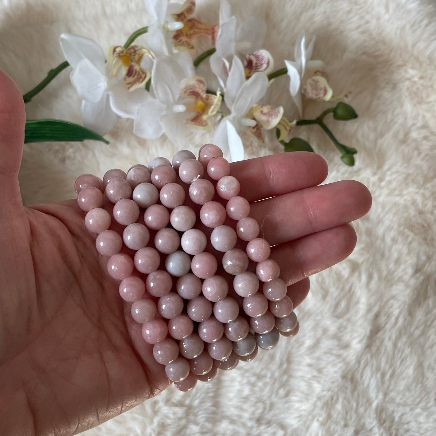 Pink Opal Stretch Bracelet