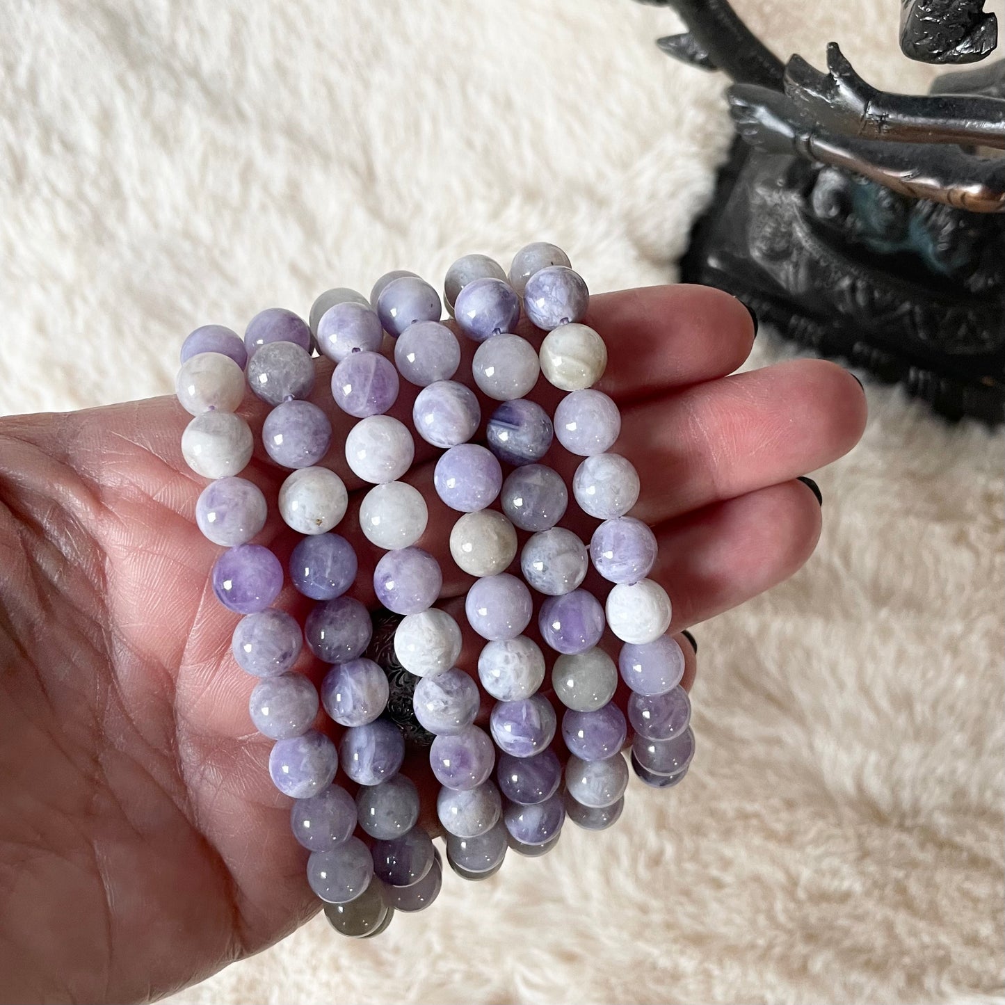 Lavender Jade Stretch Bracelet - Executive Gypsy