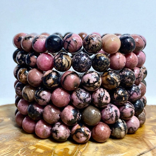 Rhodonite Stretch Bracelet - Executive Gypsy