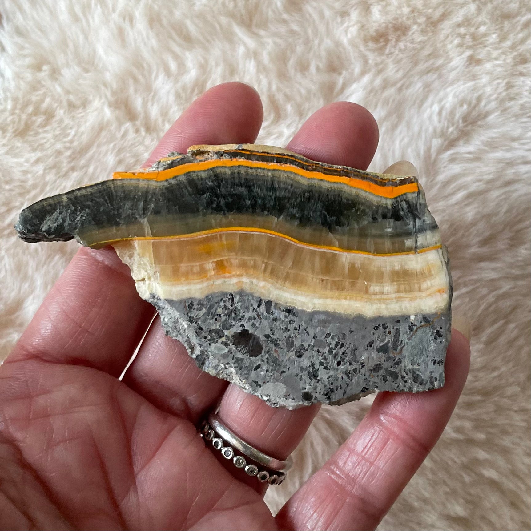 Natural Bumblebee Jasper Slab - Executive Gypsy