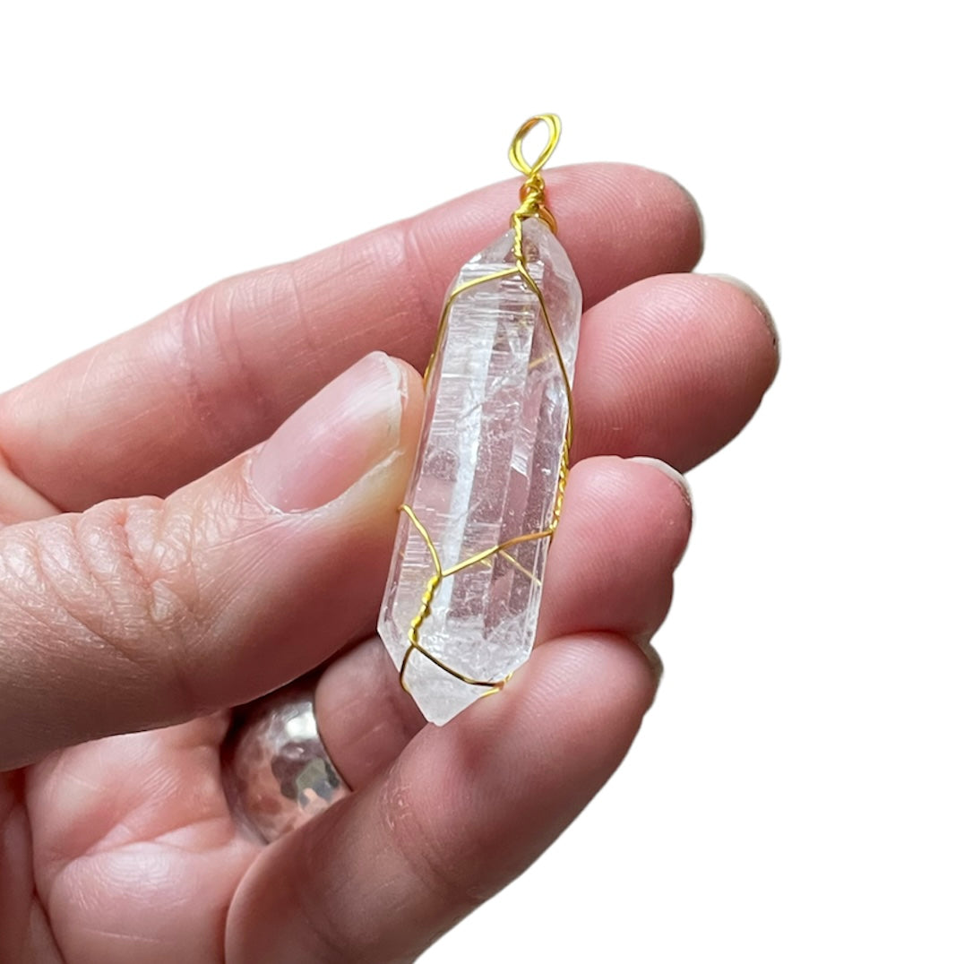 Lemurian Quartz Pendant - Executive Gypsy