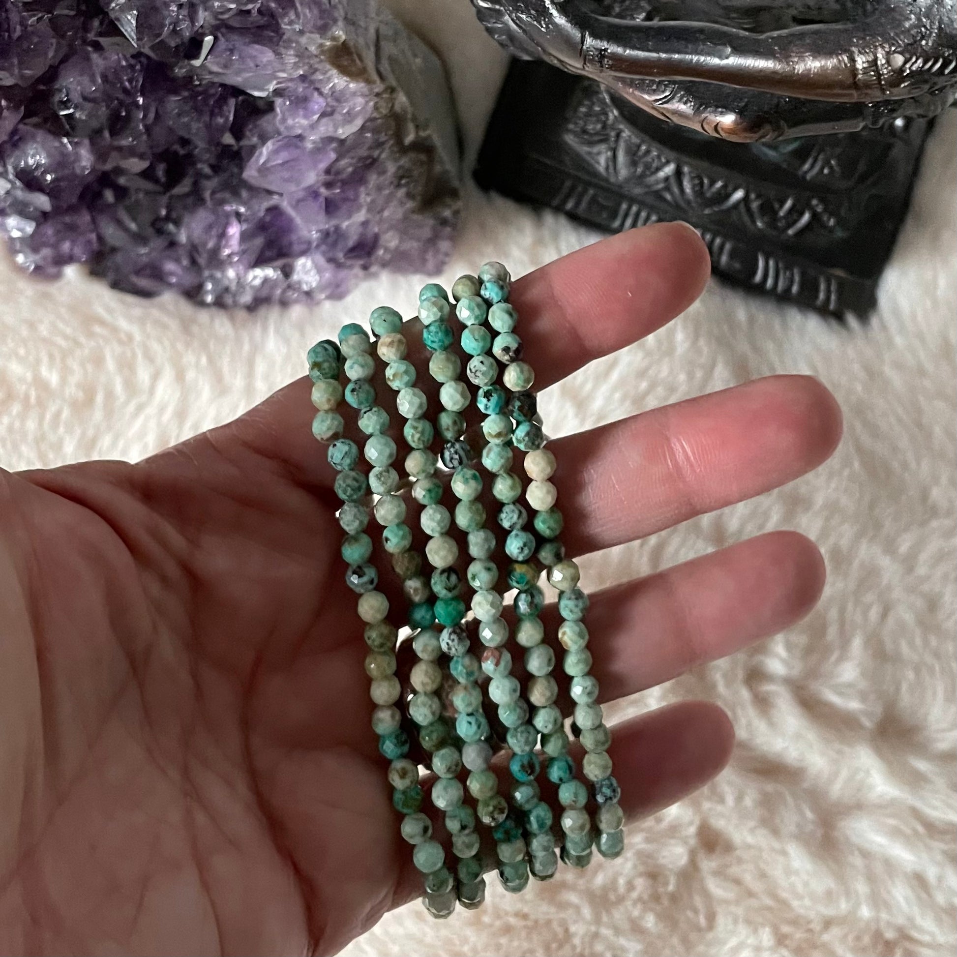 Peruvian Turquoise Stretch Bracelet - Executive Gypsy