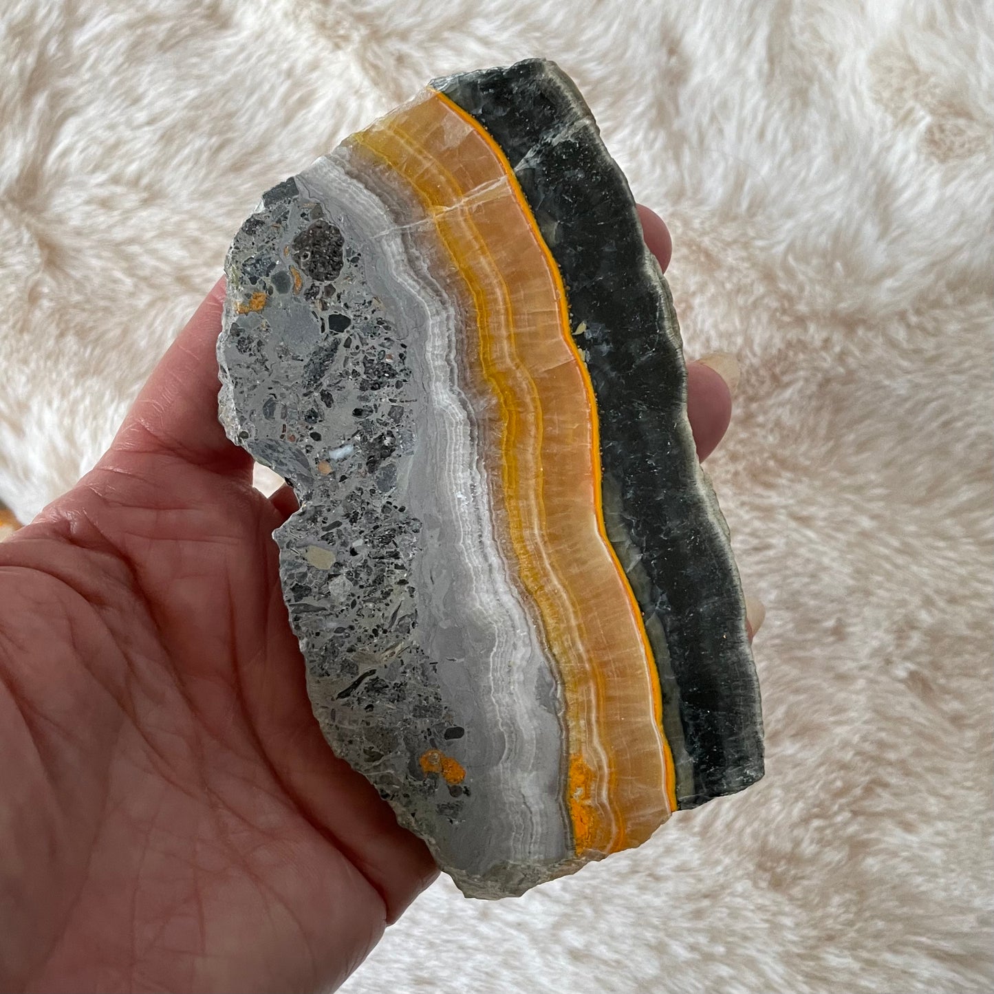 Natural Bumblebee Jasper Slab - Executive Gypsy