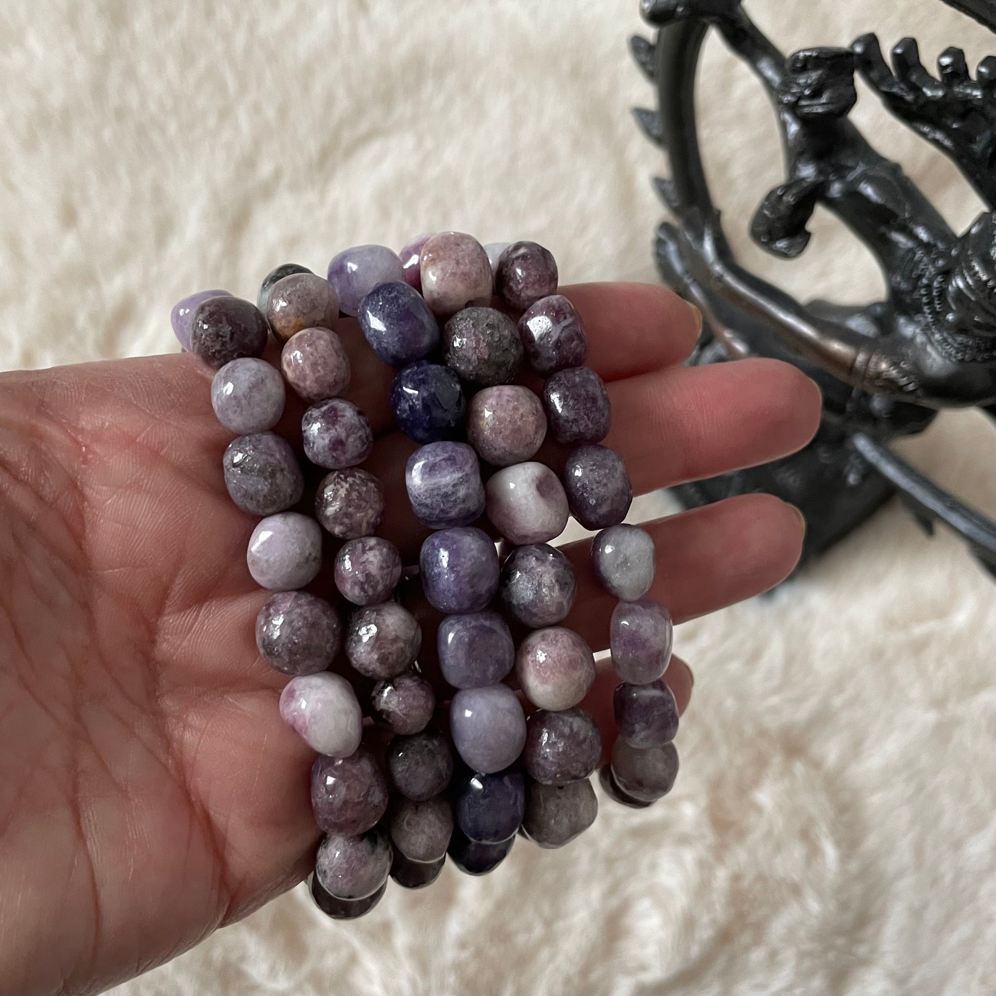 Lepidolite Stretch Bracelet - Executive Gypsy