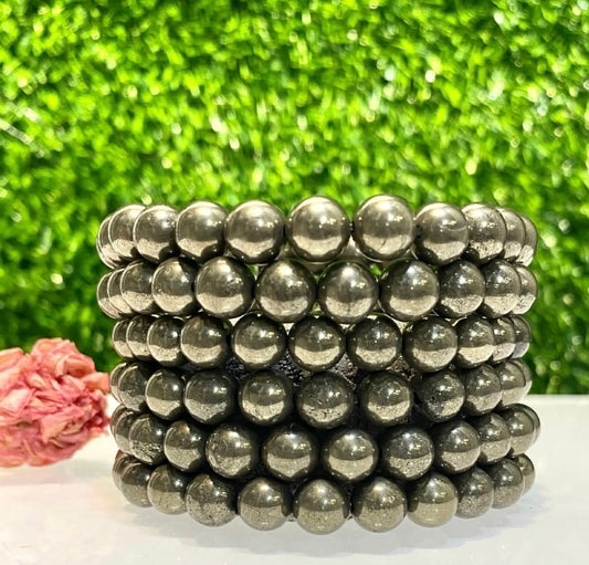 Pyrite stretch bracelet