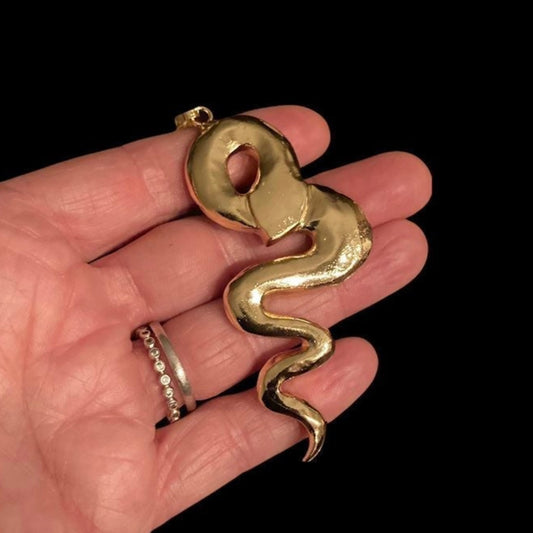 Gold Snake Pendant - Executive Gypsy